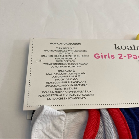 Koala Baby Girls Knit Dress Set 6 Months Cherries 2 Dresses 100% Cotton - Picture 7 of 16